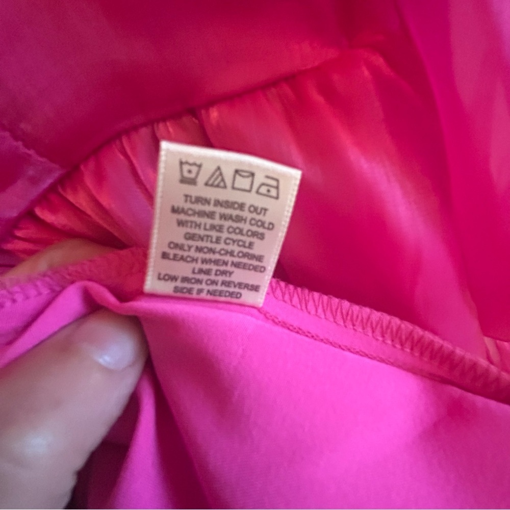 Allison + Kelly Barbie Pink Puff Sleeve Party Dress | Size S |‎ NWT - Picture 8 of 8